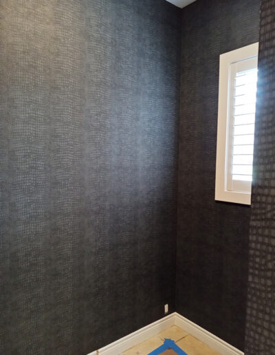 kansas city wallpaper installer portfolio grey animal skin wallpaper