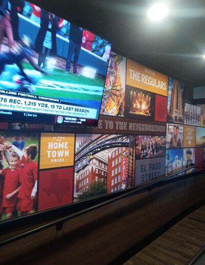 retail store custom wallpaper installation